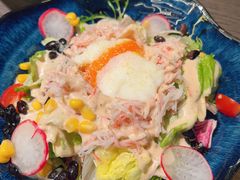 温泉蛋蟹肉色拉-炙柒Sekinana·精致日料(合生汇店)