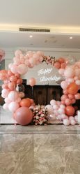 -宝宝百日宴周岁生日派对气球布置策划