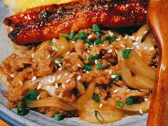 牛肉鳗蒲烧双拼丼-渔寿司·日本料理(艾尚天地店)