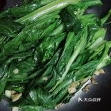 生炒菜心，简单粗暴