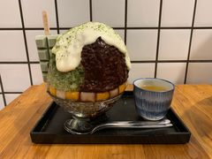 抹茶生乳かき氷-WONDER ICE 萬得冰田(建設路总店)