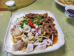 白灼牛肉拼小管-天元河田土鸡店(莲花山店)