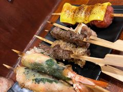 苏叶烤鸡皮虾-鸟串烧Yakitori