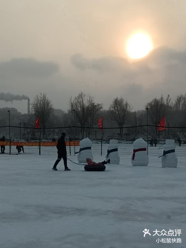 长春南湖公园滑雪圈图片