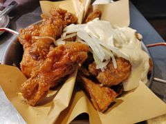 炸鸡一半一半-富乐满韩国正宗炸鸡韩国料理(虹泉路店)