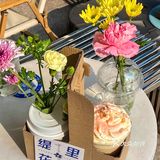 广州|打包一杯带花束盒子咖啡💐浪漫至极‼️