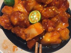 菠萝桂花鸡球-谷连天八宝粥家常菜(正定店)