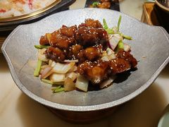 蒜香蜜汁排骨-绿茶餐厅(西单老佛爷店)