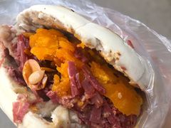 腊汁肉蛋菜夹馍-老马家马蓉蛋菜夹馍·腊牛肉夹馍(回民街店)