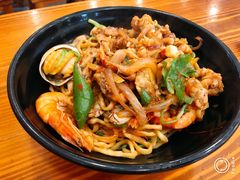 海鲜牛蛙拌面加小鲍鱼-台州老六海鲜面馆(上南总店)