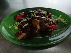 黑金蒜辣子牛肉眼-无锡苏宁银河国际酒店-悦府65中餐厅