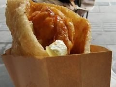 -小红车炸蛋葱油饼