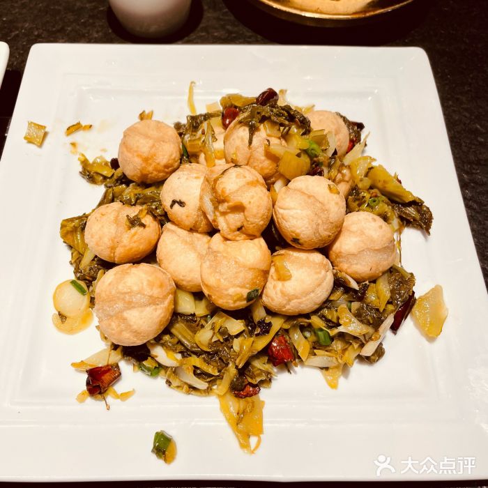 不老溪贵州菜(广安门总店)酸菜炒汤圆图片