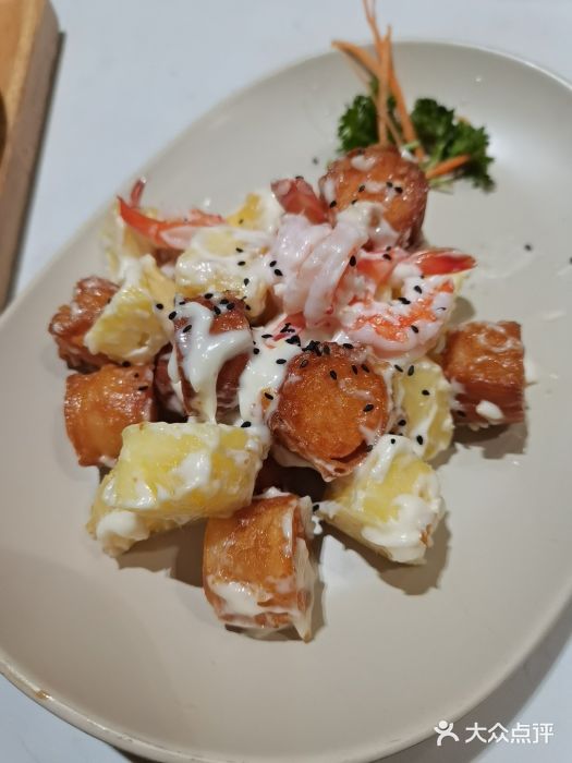鹿港小镇(金虹桥国际中心店)菠萝油条虾图片