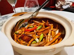石锅福建笋芽尖炒腊肉-遇外滩(BFC外滩金融中心店)