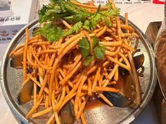 皮蛋拌馓子-靓靓蒸虾·头牌蒸虾(雪松路总店)