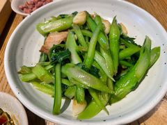生炒广东菜心-潮粥荟·潮汕砂锅粥(朝阳大悦城店)