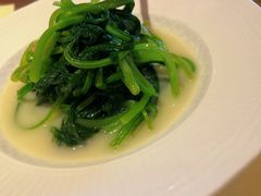 浓鸡汤浸春菜苗-利苑酒家(合景国际金融广场店)