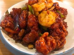 椒香虾仁爆鸡球-陈傻子餐厅(世纪都会店)