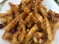 炸鱿鱼条-天伦海鲜·老味道·青岛菜(栈桥天主教堂店)