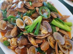 姜葱炒花甲-七鲜渔港美食餐厅(巽寮湾海景店)