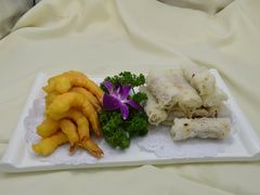 山药卷拼手扒大虾仁-幸福绿洲美食广场