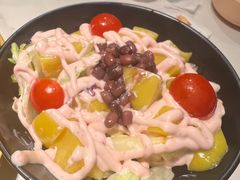 黄桃沙拉-猪啊牛呀羊啊铜盘烤肉(正大广场店)