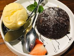 熔岩蛋糕配冰激凌-斯比特花园西餐厅(大丸百货店)