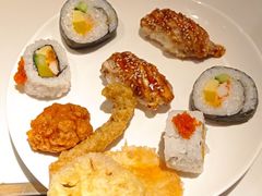寿司和炸物拼盘-温禾牛·和牛寿喜烧自助火锅(恒基名人店)