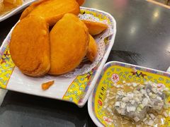 炸馒头片带臭豆腐-芦月轩羊蝎子(北蜂窝店)