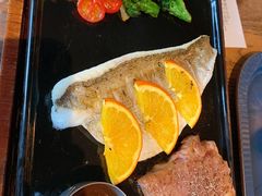 烤海鲈鱼·牛排拼盘-必胜客(宁波天一水街店)