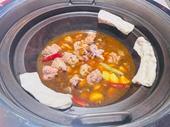 黑脚鸡炖山蘑-喜婆19分小锅烀饼