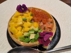 三文鱼塔塔配红鱼子酱-格鲁·秀色Georgia’s Feast