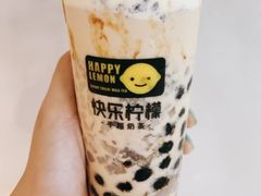 半熟蛋糕珍珠奶茶-快乐柠檬happylemon(日月光店)