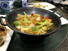 干锅油渣有机花菜-渔堂公园餐厅·本帮菜(乐园路店)