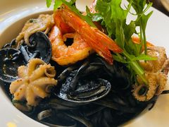 墨鱼汁海鲜意面-UPPER KITCHEN(延安路店)