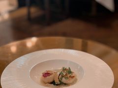 太平洋扇贝和菠菜杏仁奶油-福楼法餐厅FLO