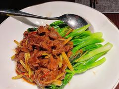沙茶芥蓝炒牛腱肉-潮舍(环球金融中心店)