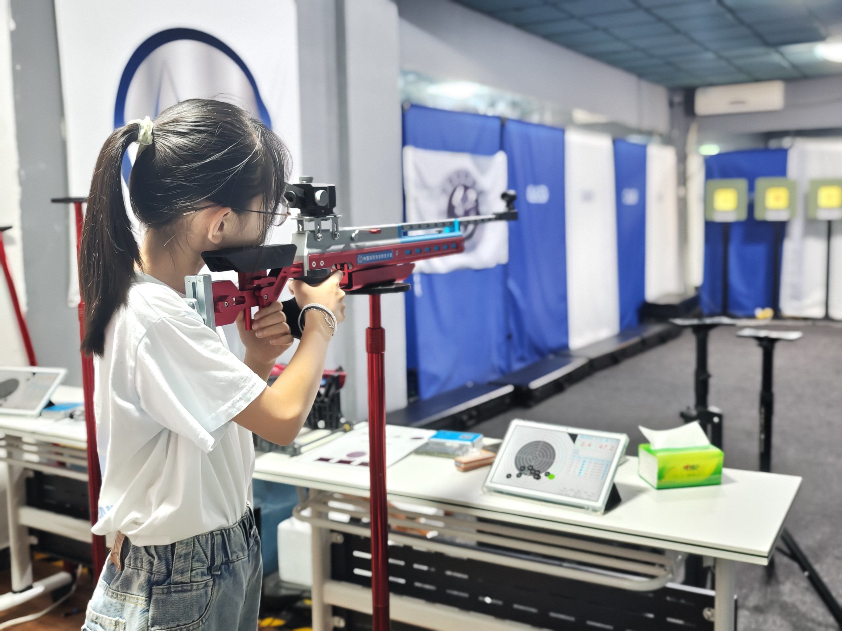 准备射击的瞬间