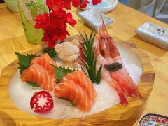 甜虾挪威三文鱼刺身双品-桃屋日本料理(清华科技园店)