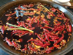 红汤锅底中辣-纸盐河码头火锅(十八梯店)