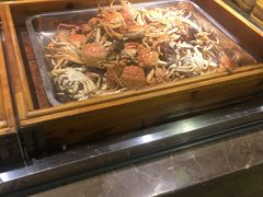 蒸好河蟹-欢乐牧场海鲜烤肉自助(牡丹园店)