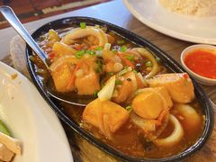 铁板海鲜豆腐-五星海南鸡饭餐馆(东海岸路店)
