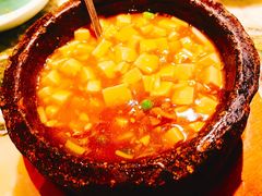 石锅鸡汁豆腐-绿茶餐厅