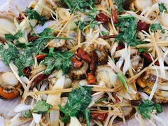 油泼扇贝-富临港·蒸汽海鲜·手抓海鲜·炒菜(栈桥店)