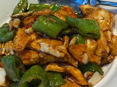 糖醋虎皮青椒荷包蛋-漢舍中国菜馆(889广场店)