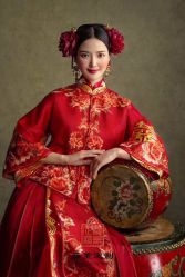 点击看大图 -藤薰定制中式嫁衣礼服旗袍店