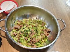 爆炒鲜黄牛肉-兰州陈记牛肉面 ·烧烤· 铜锅涮肉(万达店)