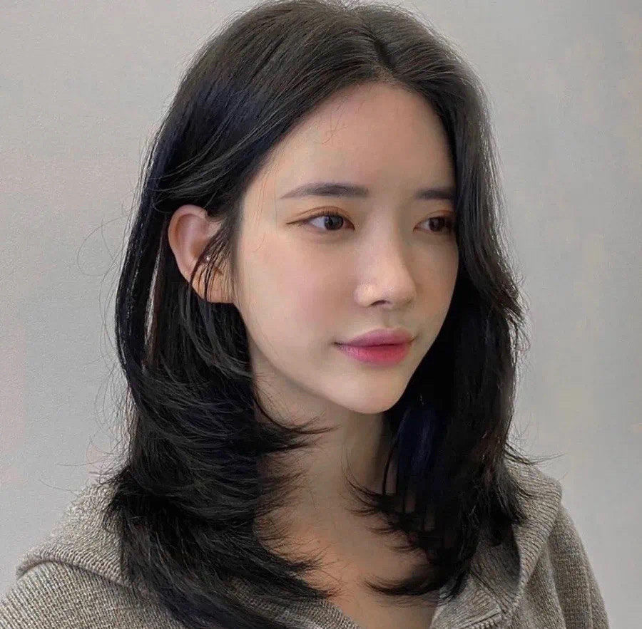 温柔优雅气质锁骨发 发尾内扣#温柔 「h