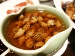 古越陈酿煮花螺-杭州西子湖四季酒店·金沙厅